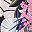 Navy Leaf Pink
