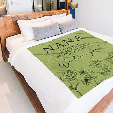 60" x 50" Soft Throw Blanket Nana Mother's Day Gifts