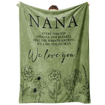 60" x 50" Soft Throw Blanket Nana Mother's Day Gifts