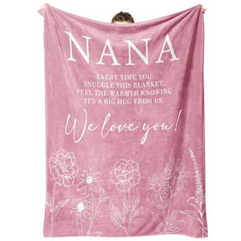 60" x 50" Soft Throw Blanket Nana Mother's Day Gifts