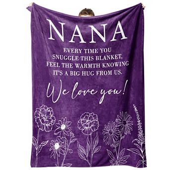 60" x 50" Soft Throw Blanket Nana Mother's Day Gifts