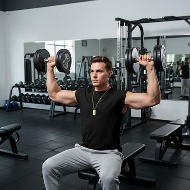 Men's Workout Tank Top Sleeveless Gym Shirt Loose Fit Breathable For Training