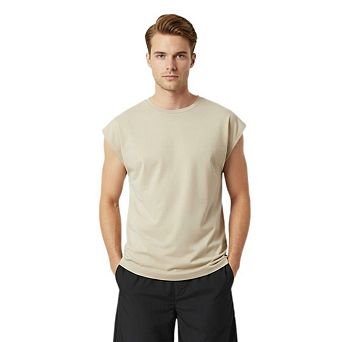 Men's Workout Tank Top Sleeveless Gym Shirt Loose Fit Breathable For Training