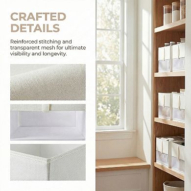 Storage Cube Set, 1-Pack Collapsible Fabric Storage Bins, Closet Organizer Baskets for Shelves