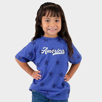 America - Toddler Short Sleeve Star Tee