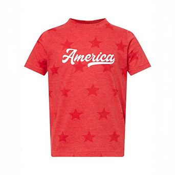 America - Toddler Short Sleeve Star Tee