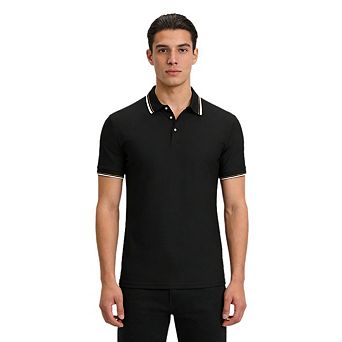 Men's Stretch Polo Shirt Moisture Summer Short Sleeve Tennis Golf Apparel Casual Stylish With Collar