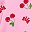 Pink Cherry Print