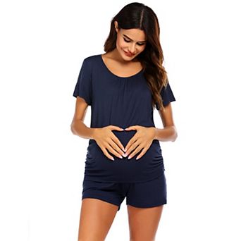 Ekouaer Maternity Sleepwear Nursing Pajamas for Hospital Nursing Pj Sets for Women Breastfeeding