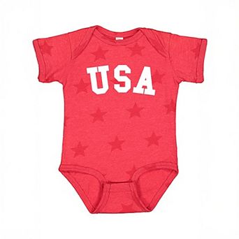 USA Bold - Baby Short Sleeve Star Bodysuit