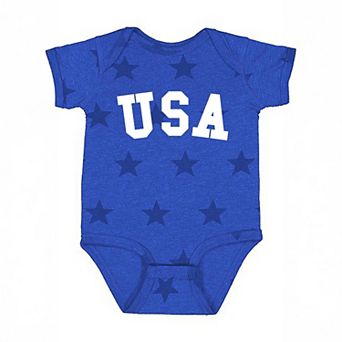 USA Bold - Baby Short Sleeve Star Bodysuit