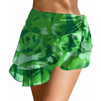 Ekouaer Sarong Wraps Chiffon Beach Coverup Sheer Short Bathing Suit Cover Up Skirt Swimwear