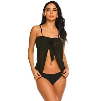 Ekouaer Women Sarongs Short Sheer Bikini Skirt Wrap Beach Pareo Chiffon Swimsuit Cover Up