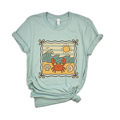 Crab Frame - Women's Short Sleeve Graphic T-Shirt
