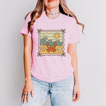 Crab Frame - Women's Short Sleeve Graphic T-Shirt