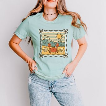 Crab Frame - Women's Short Sleeve Graphic T-Shirt