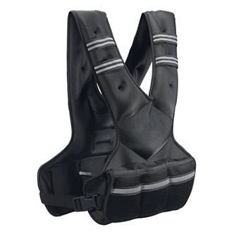 Adjustable Weighted Vest 20 to 32 Lb with Removable Iron Weights, Breathable Neoprene