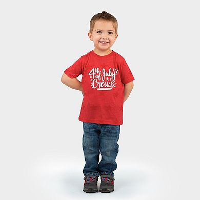 4th Of July Crew - Toddler Short Sleeve Star Tee
