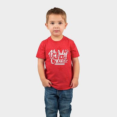 4th Of July Crew - Toddler Short Sleeve Star Tee