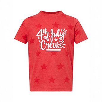 4th Of July Crew - Toddler Short Sleeve Star Tee