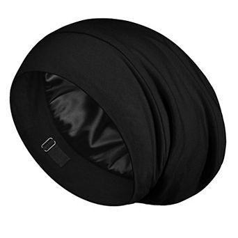 Mulberry Silk Sleep Bonnet Anti Frizz Tangle Free Hair Cap Curly Hair Protection Night Cap