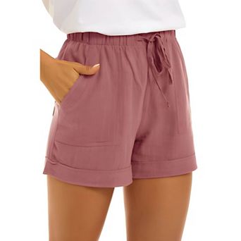 Women Casual Pull On Pocket Shorts