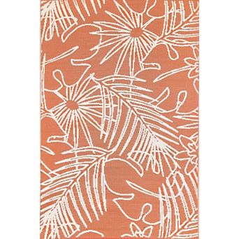 Palm Leaf 4ftx6ft Outdoor Rug
