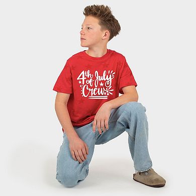 4th Of July Crew - Youth Short Sleeve Star Tee