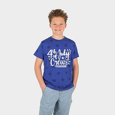 4th Of July Crew - Youth Short Sleeve Star Tee