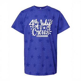 4th Of July Crew - Youth Short Sleeve Star Tee