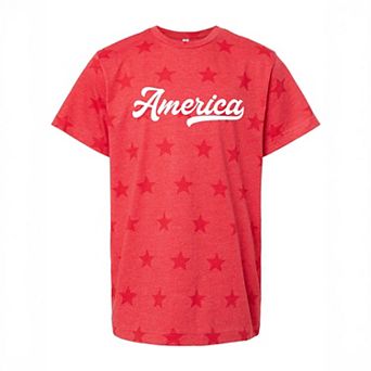 America - Youth Short Sleeve Star Tee