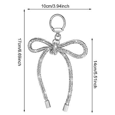 Women's Rhinestone Bow Keychain Cute Bag Charms