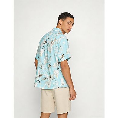 Hawaiian Print Shirt for Men Short Sleeve Button Down Beach Vacation Summer Casual Stylish