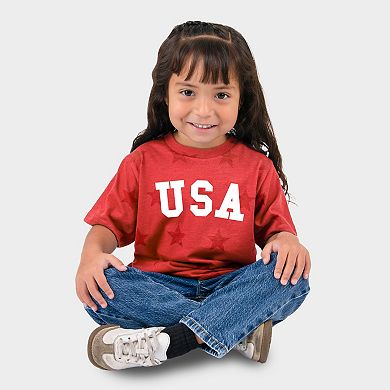 USA Bold - Toddler Short Sleeve Star Tee