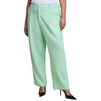 ELOQUII Women's Plus Size Straight Leg Trouser