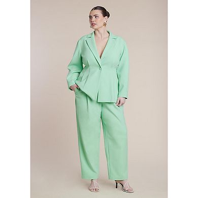 ELOQUII Women's Plus Size Straight Leg Trouser