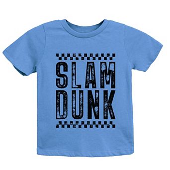 Slam Dunk Checkered Distressed - Youth Short Sleeve Graphic T-Shirt