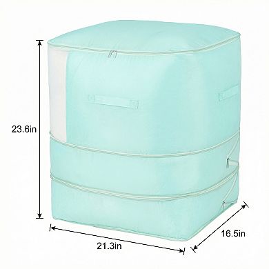 1 Pack Clothes Storage, Foldable Storage Bags, Moving Bags for Organizing Bedroom Clothing Comforter