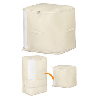 1 Pack Clothes Storage, Foldable Storage Bags, Moving Bags for Organizing Bedroom Clothing Comforter