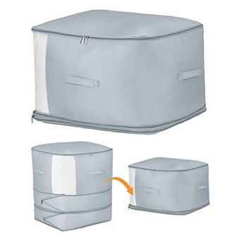 1 Pack Clothes Storage, Foldable Storage Bags, Moving Bags for Organizing Bedroom Clothing Comforter