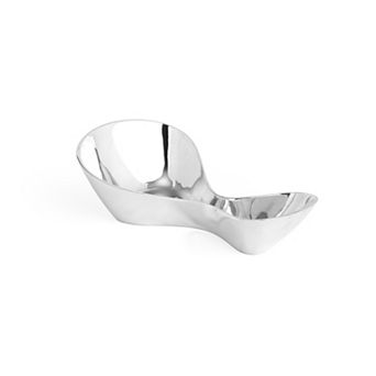 Nambe 15" Ribbon Serving Bowl Stylish, Durable Alloy with Unique Ribbon Shape, Oven-Safe and Large