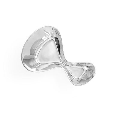 Nambe 15" Ribbon Serving Bowl Stylish, Durable Alloy with Unique Ribbon Shape, Oven-Safe and Large