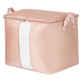 1 Pack Clothes Storage, Viewport Storage Bag, Moving Bag for Comforter, Closet Storage with Handles