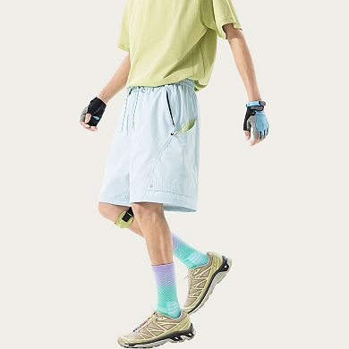 Men's Lightweight Athletic Shorts with Elastic Drawstring Waist Relaxed Fit Design and Side Pocket