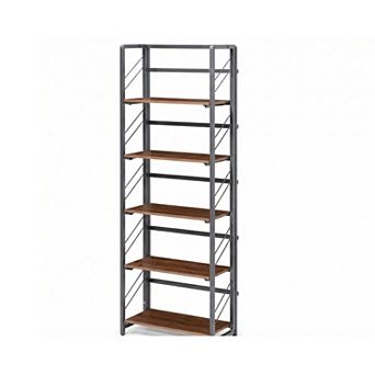 ANIXOL Folding Office Bookshelf with No-Assembly Design
