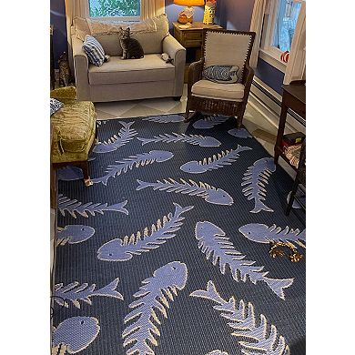 Fishbone Outdoor Rug
