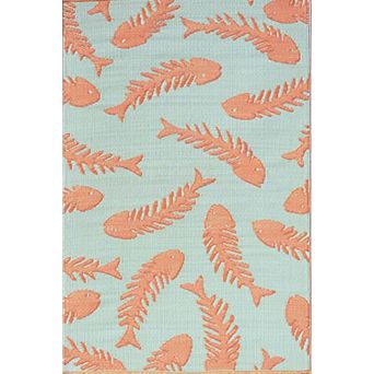 Fishbone Outdoor Rug