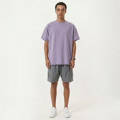 Men's Short Sleeve Oversized T-Shirt with Relaxed Fit Soft Lightweight Everyday Essential Top