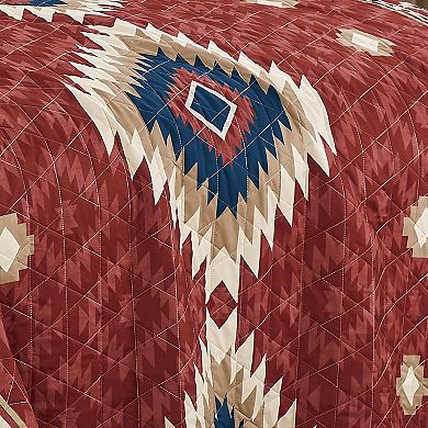 ESCA Red Southwestern Quilt Set