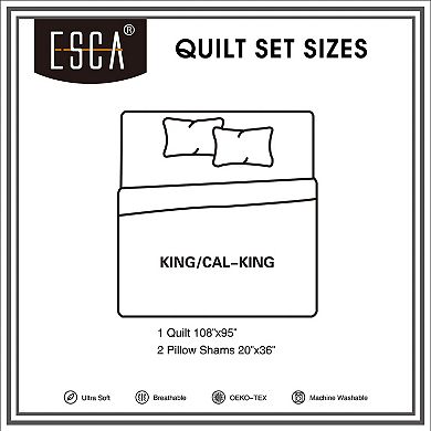 ESCA Red Southwestern Quilt Set